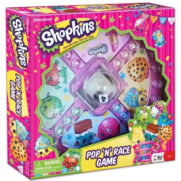 Shopkins Board Game Bundle Big Roll Bingo and Pop and Race Scrabble - Picture 3 of 3